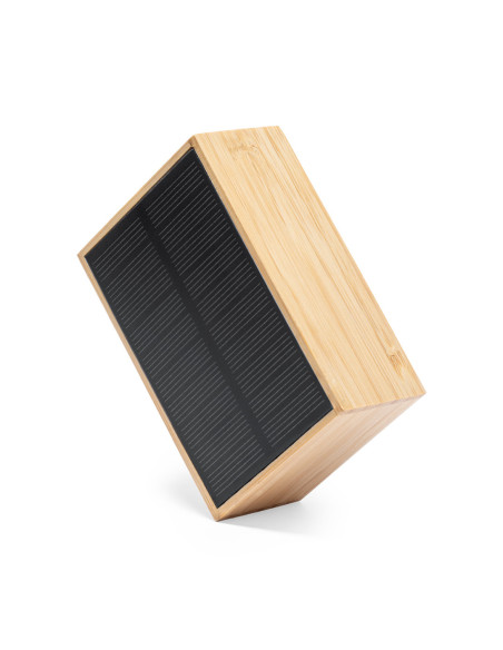 Altavoz Personalizado solar ECO Bluetooth en Bambú FSC, 3W.