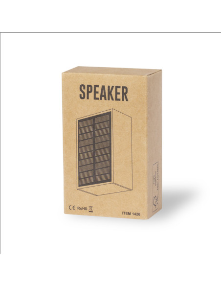 Altavoz Personalizado solar ECO Bluetooth en Bambú FSC, 3W.