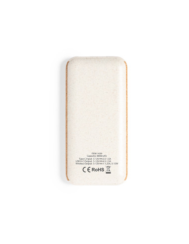 Power bank en Corcho ECO personalizado 8000 mAh