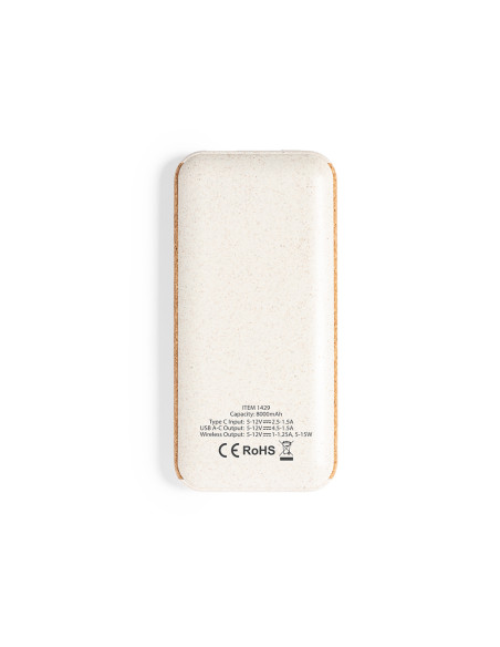 Power bank en Corcho ECO personalizado 8000 mAh
