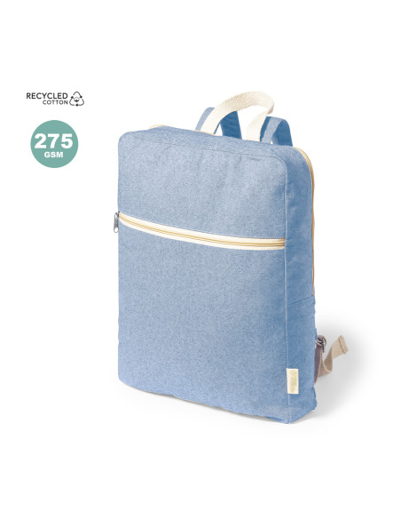 Mochila Promocional en Algodón reciclado GRS 275g/m2.