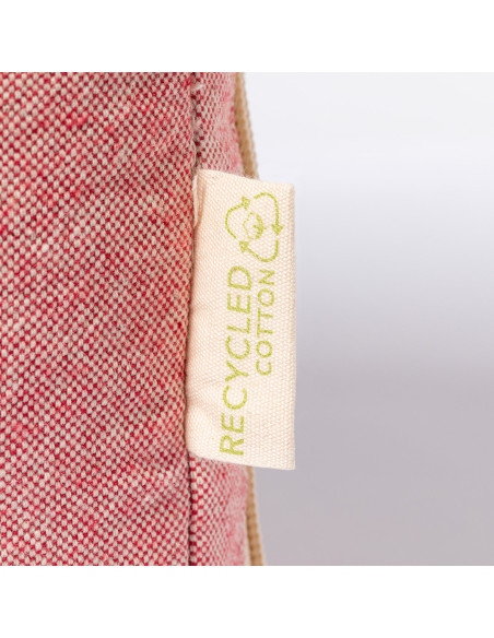 Funda portátil de 15'' personalizada en algodón reciclado.