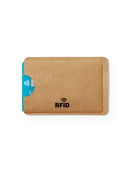 Tarjetero en papel reciclado personalizado con protección RFID