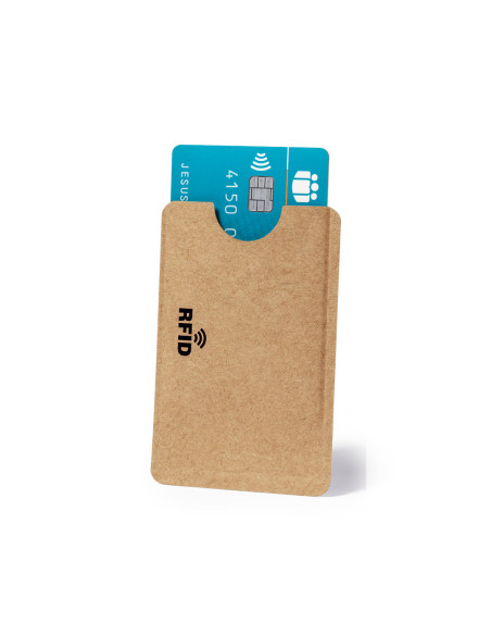 Tarjetero en papel reciclado personalizado con protección RFID