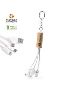 Cargador publicitario USB, eco, multi-conexión. 2
