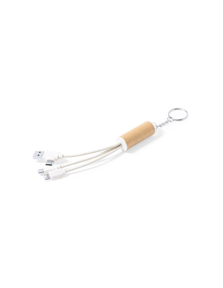 Cargador publicitario USB, eco, multi-conexión.