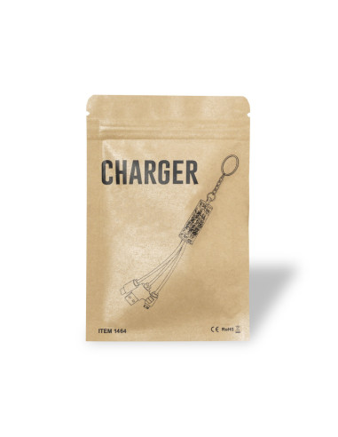 Cargador publicitario USB, eco, multi-conexión.