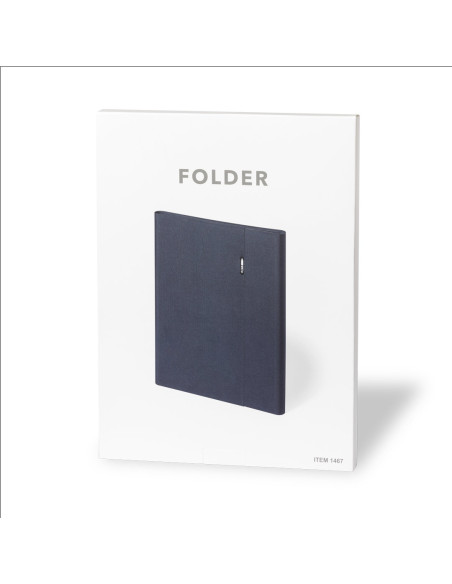 Carpeta personalizada en RPET con cierre magnético y bloc.