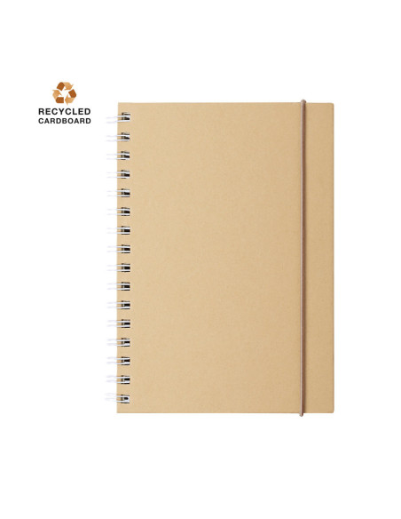 Libreta personalizada ecológica de anillas. Cartón Reciclado