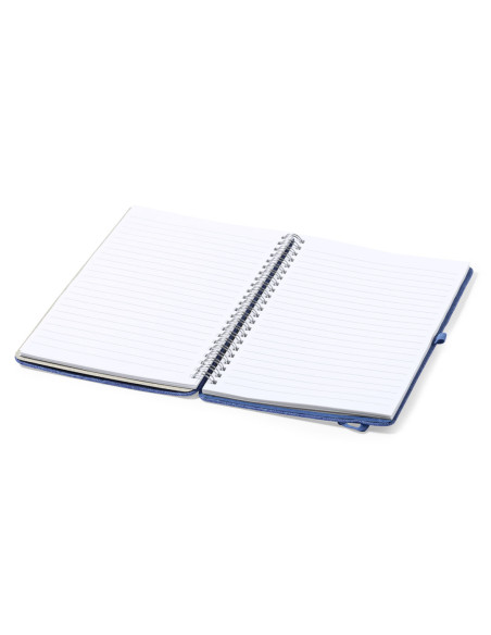 Libreta Personalizada Anillas RPET 300D reciclado. Soporte Smartphone