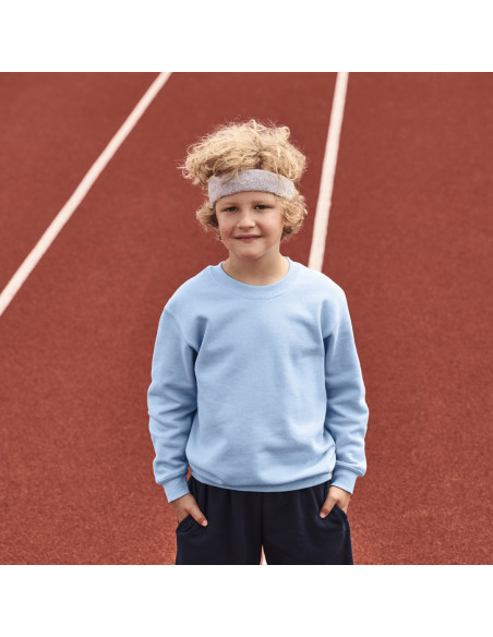 Sudadera personalizable Niño, 80% algodón + 20% poliéster, 280g/m²