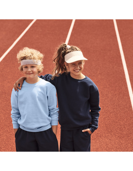 Sudadera personalizable Niño, 80% algodón + 20% poliéster, 280g/m²