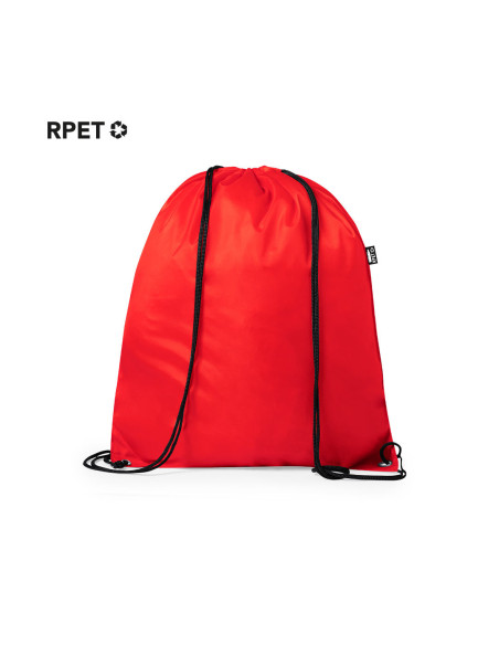 Mochila Publicitaria de cuerdas en Poliéster RPET reciclado.