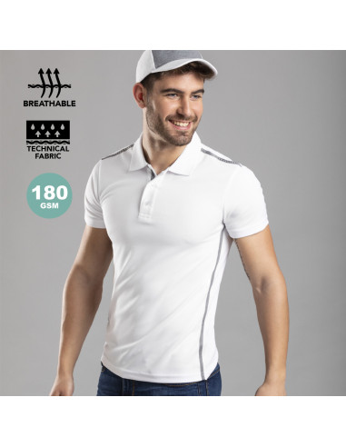 Polo técnico para Personalizar blanco y gris,...