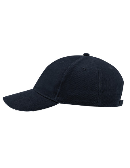 Gorra personalizada 6 paneles, resistente algodón peinado 250g/m².