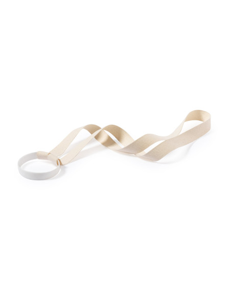 Lanyard personalizado portavasos, ideal para festivales.