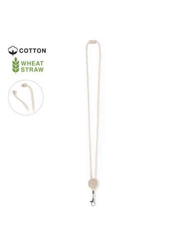Lanyard ECO personalizado en algodón con cierre...