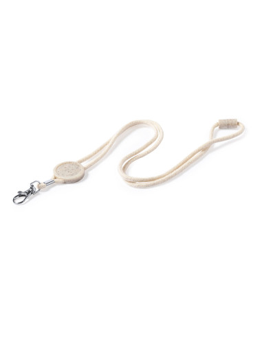 Lanyard ECO personalizado en algodón con cierre...
