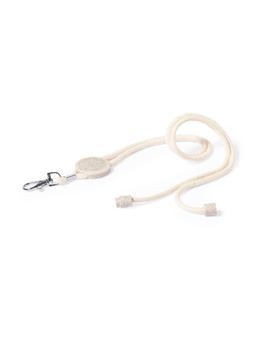 Lanyard ECO personalizado en algodón con cierre...
