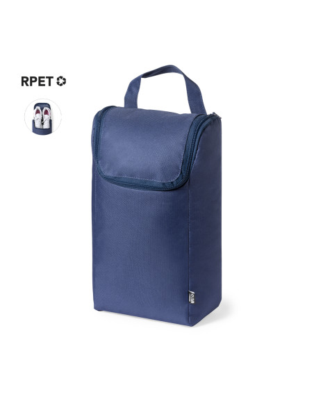 Zapatillero en RPET personalizado con cremallera.