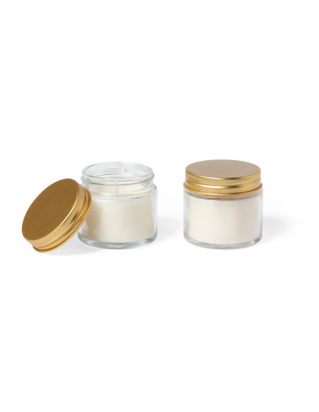 Set de velas personalizadas, cera vegetal, aroma Fresia.
