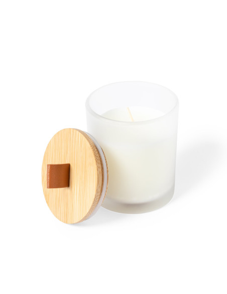 Vela personalizada, cristal y bambú, varios aromas.