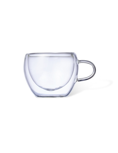 Set personalizable 2 tazas 90 ml en cristal + 2...