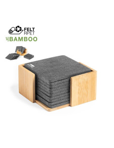 Set posavasos para publicidad en fieltro RPET, soporte... 2