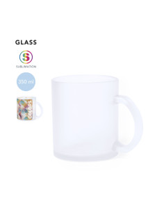 Taza de Cristal Personalizable de 350ml, acabado translúcido 2
