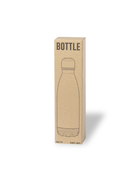 Botella Térmica Personalizada de 750ml en Acero Inox y corcho.
