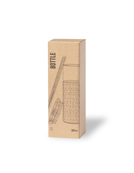 Botella de Agua Personalizada línea ECO 520ml en cristal.