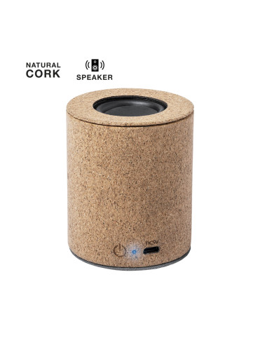 Altavoz personalizado Bluetooth® 5.0, corcho, 3W.