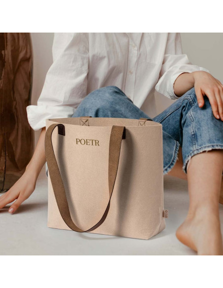 Bolsa Personalizada ECO en fieltro RPET Material Reciclado