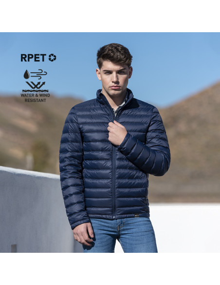 Cazadora personalizada en RPET, cortavientos, tallas S-XXL.