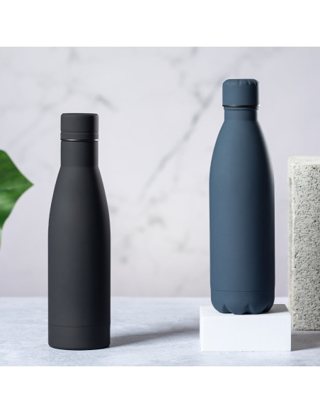 Botella Agua Personalizada 750ml Acero Inox y tacto goma