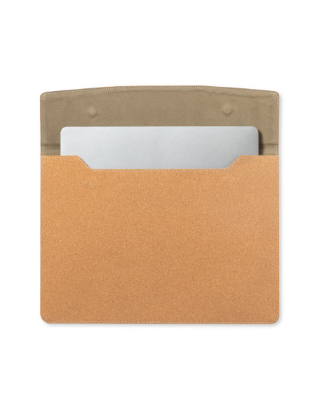 Funda ordenador ECO personalizada en corcho natural.