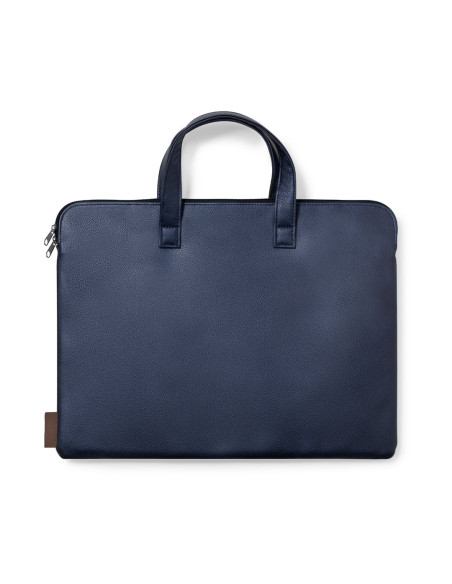 Maletín portadocumentos personalizado premium en cuero reciclado.