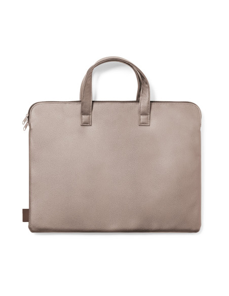 Maletín portadocumentos personalizado premium en cuero reciclado.