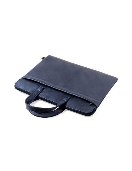 Maletín portadocumentos personalizado premium en cuero reciclado.