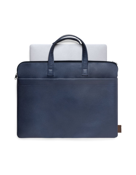 Maletín portadocumentos personalizado premium en cuero reciclado.