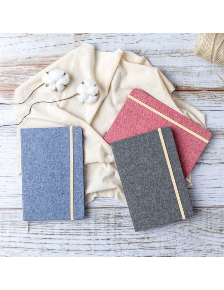 Bloc de notas Ecológico personalizado en 100% Algodón Reciclado.