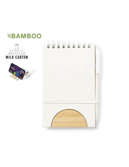 Libreta Publicitaria de Cartones Leche reciclados