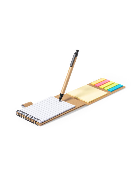 Bloc de notas publicitario Ecológico en Cartón y Soporte smartphone