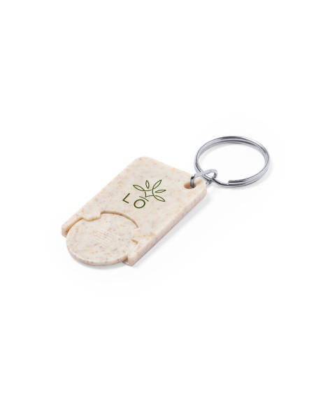 Llaveros personalizados baratos ECO en caña de trigo
