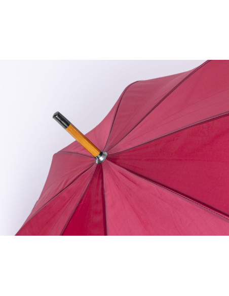 Paraguas para publicidad con mango curvado en madera de 105 cm