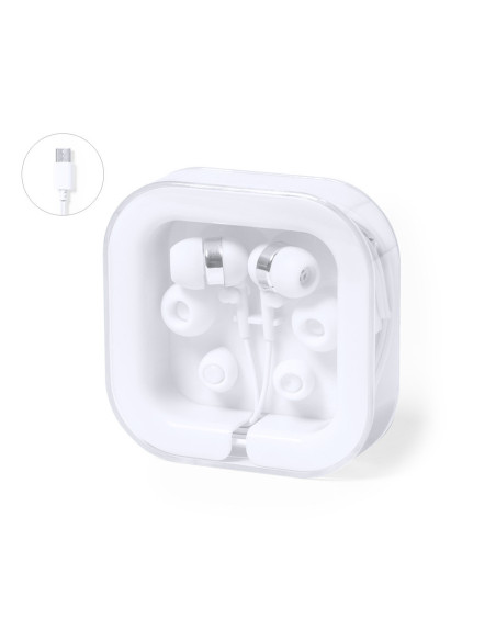 Auriculares personalizados Tipo C con estuche.