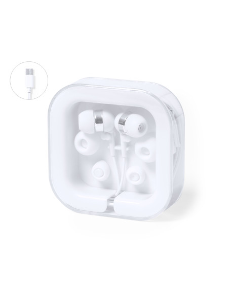 Auriculares personalizados Tipo C con estuche.