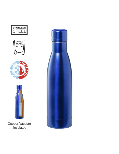 Botella personalizada 500ml Acero Inox, Aislamiento Cobre