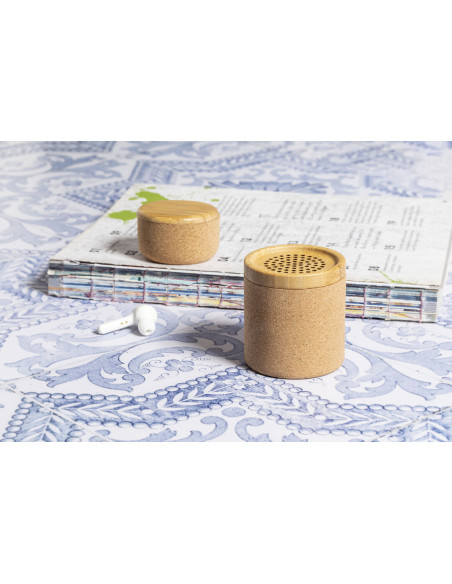 Altavoz personalizado en Corcho y Bambú  Bluetooth® 3W.