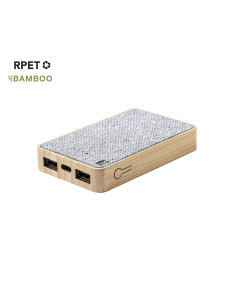 Power bank en RPET ECO personalizado 5000 mAh, 2